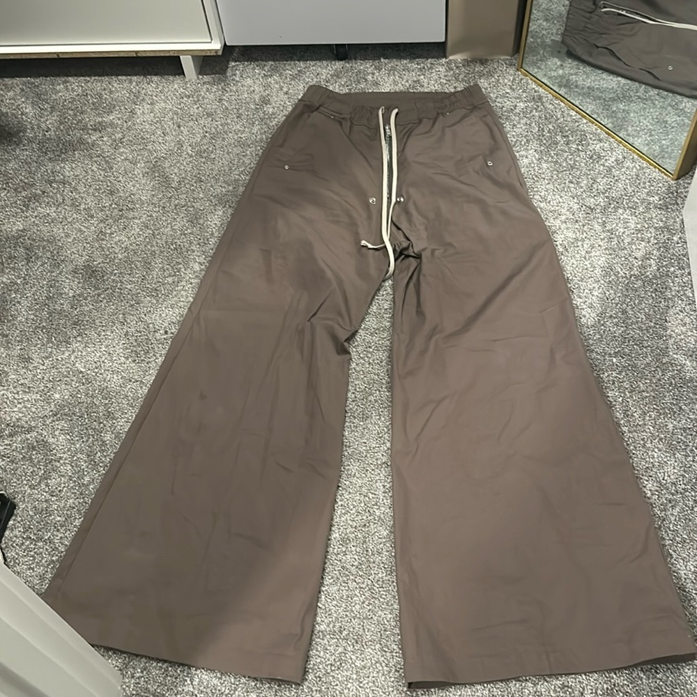 Rick Owen bellbottoms high waisted jeans